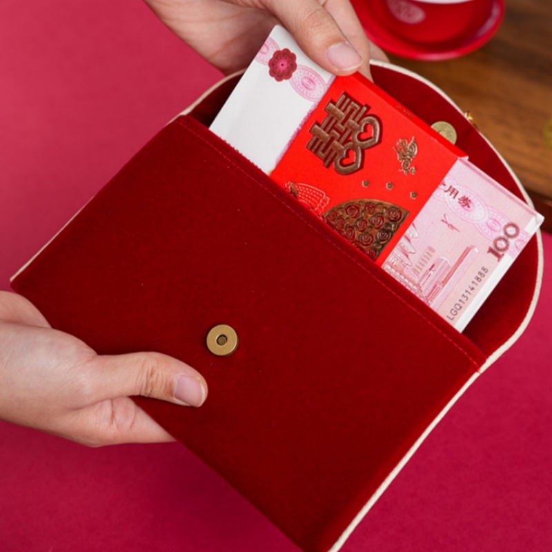 1 szt. Czerwona koperta ślubna – Embroidery Bag recenzja i cena