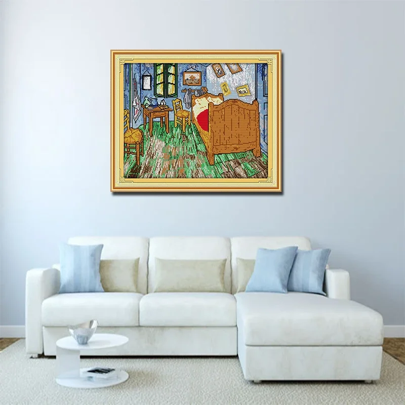 Joy Sunday Van Gogh sypialnia  – Embroidery Meaning recenzja i cena