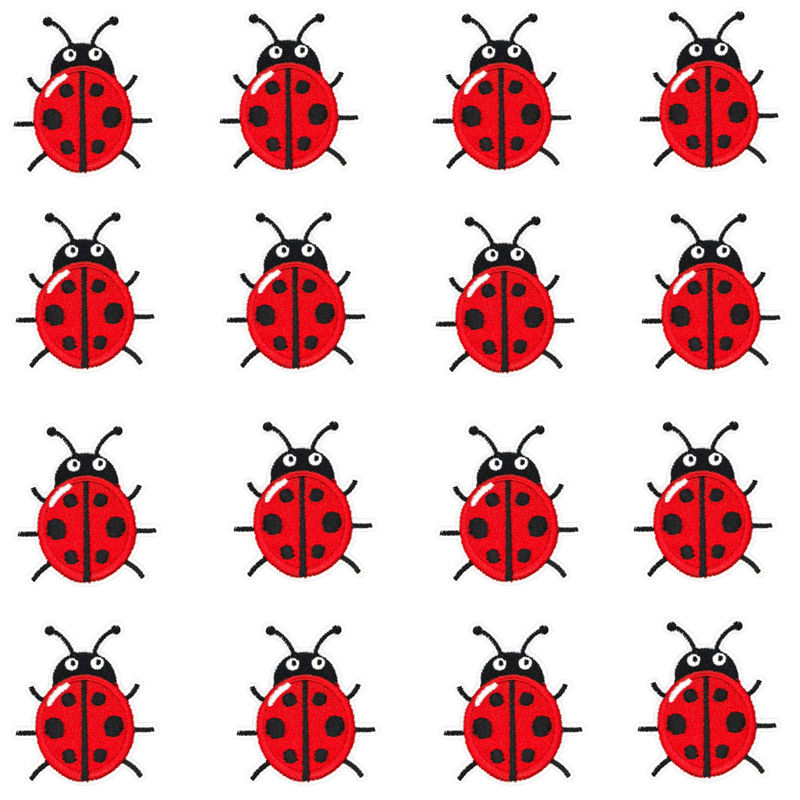 16 sztuk/partia, naszywki z mo – Embroidery Lady Bug recenzja i cena