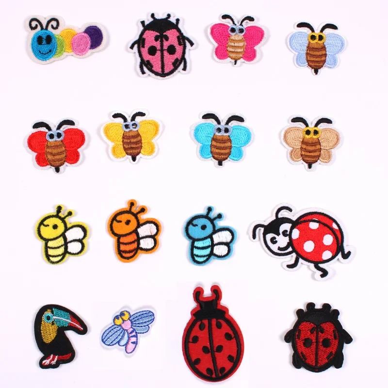 100 sztuk/partia Małe naszywki – Embroidery Lady Bug recenzja i cena
